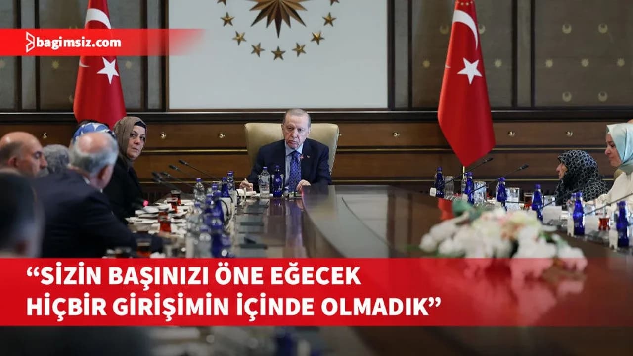 Türkiye Cumhurbaşkanı Erdoğan, şehit yakınları ve gaziler ile görüştü