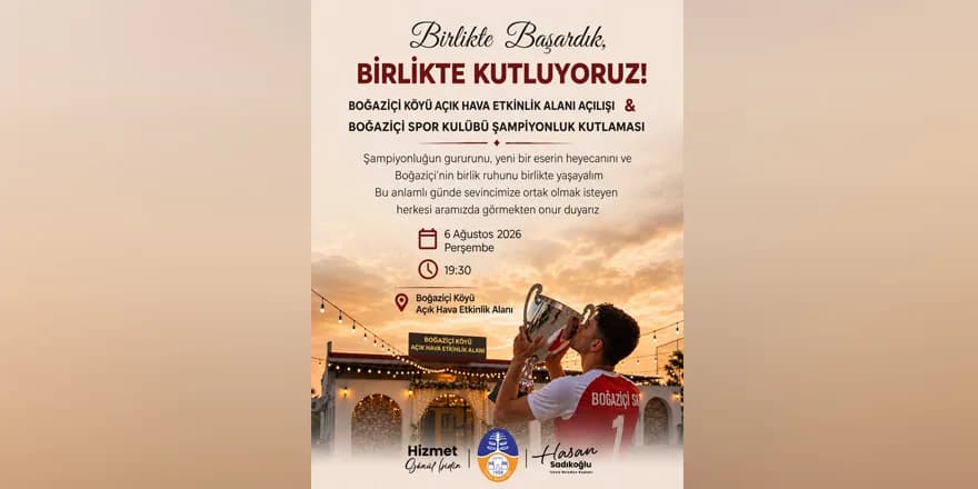 Boğaziçi'ndeki açılış ve kutlama etkinliği