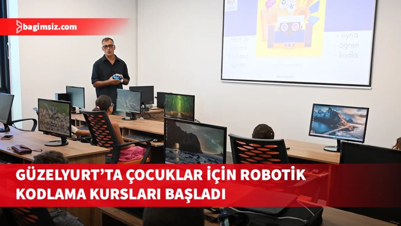 Güzelyurt’ta çocuklar için robotik kodlama kursları başladı