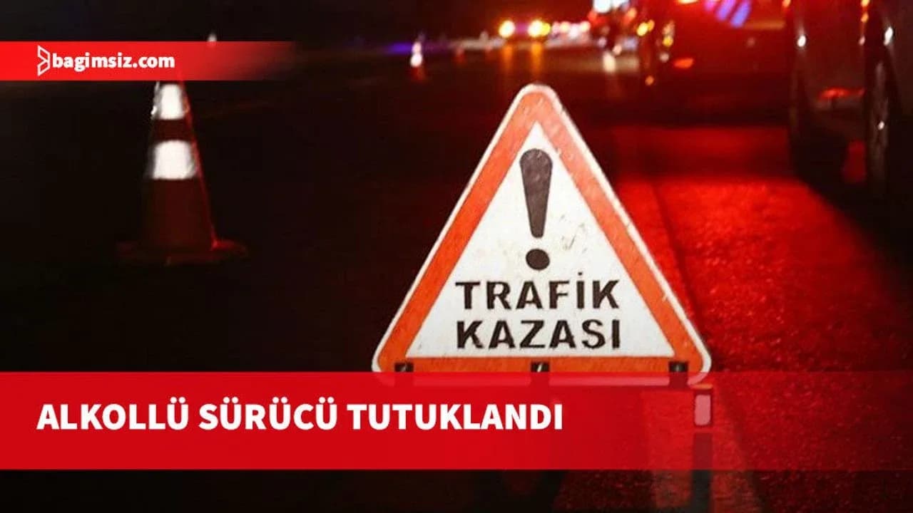 Aracıyla bankete düşerek takla atan alkollü sürücü yaralandı