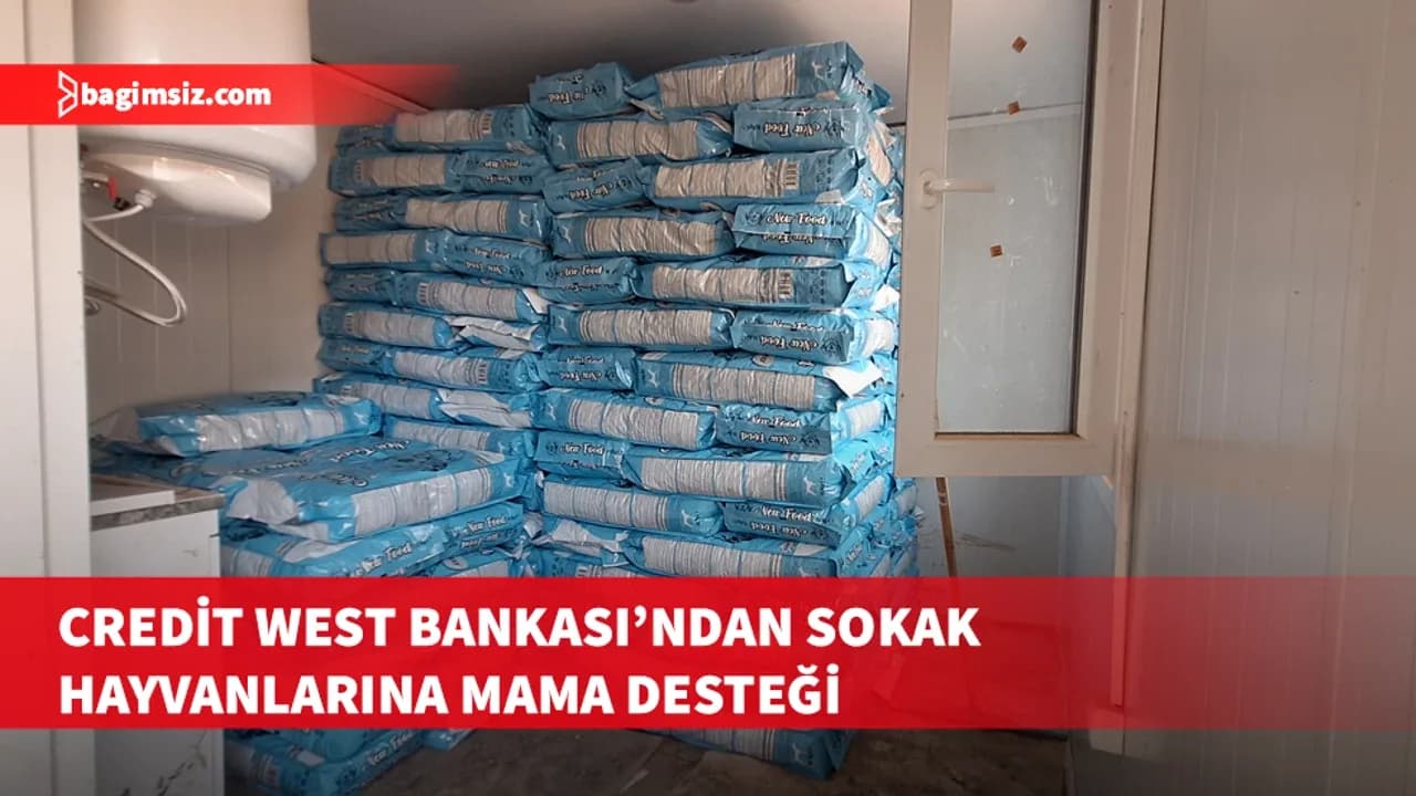 Credit West Bankası Güzelyurt Hayvanları Koruma Derneği’ne kuru mama bağışladı