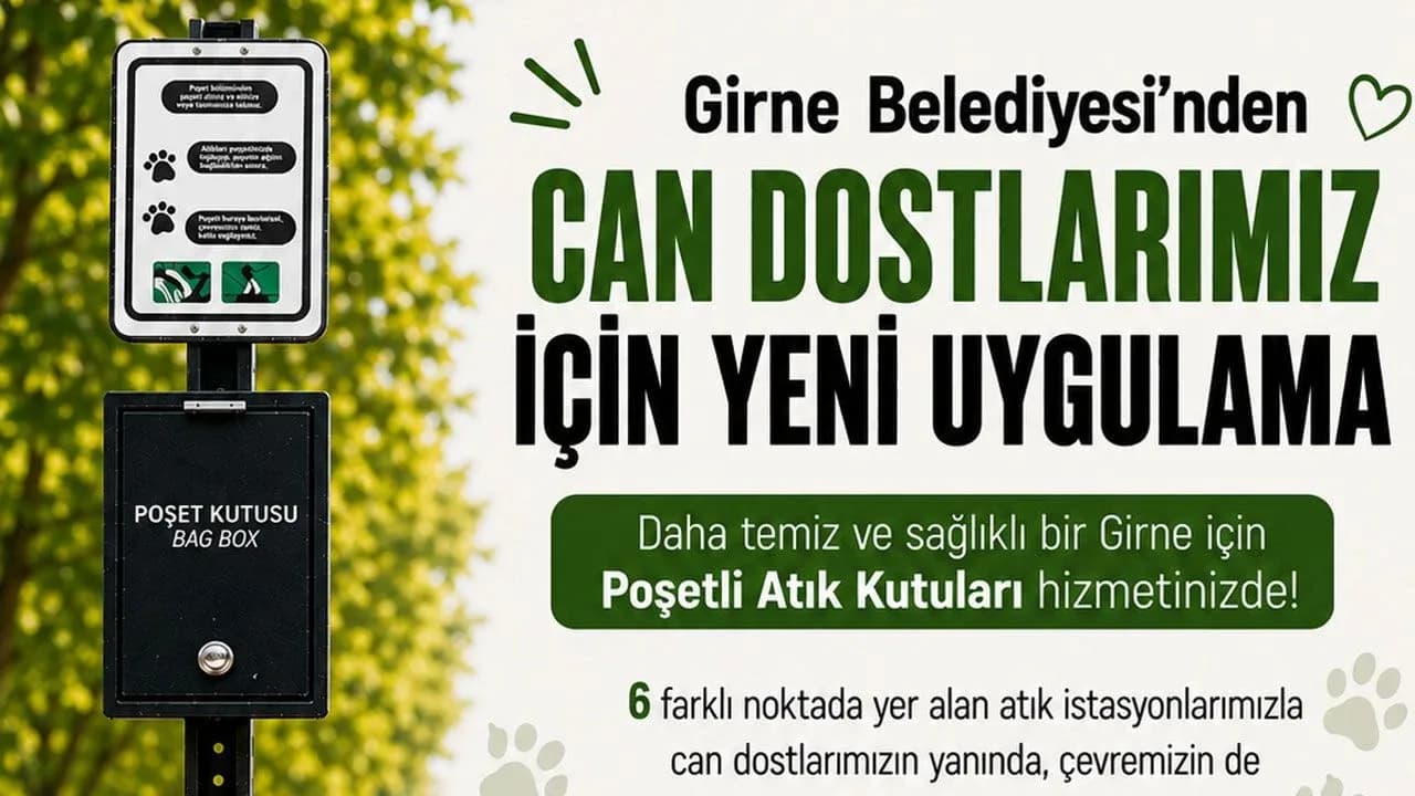 Girne Belediyesi 6 noktaya Evcil Hayvan Atık İstasyonu kurdu