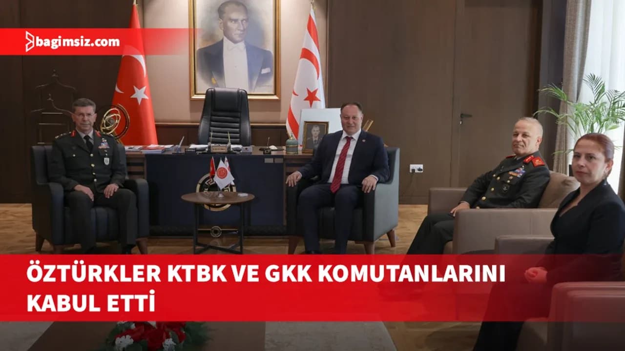 Meclis Başkanı Öztürkler KTBK ve GKK komutanlarını kabul etti