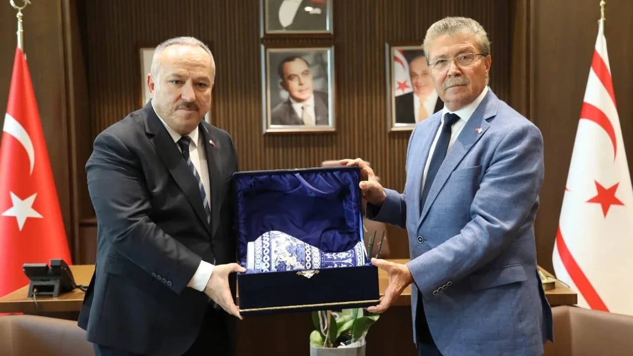Başbakan Üstel, TC Emniyet Genel Müdürü Ali Fidan’ı kabul etti