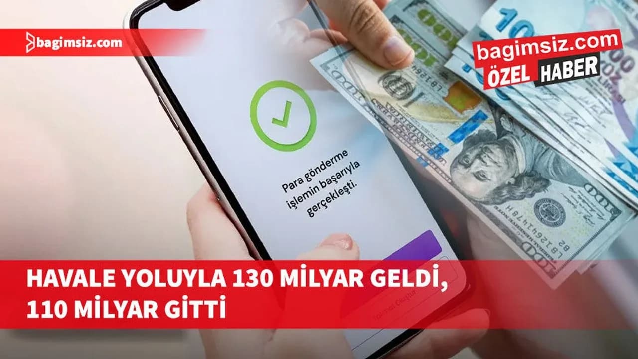 2025’te hem gelen hem de giden havale miktarı ciddi oranda arttı