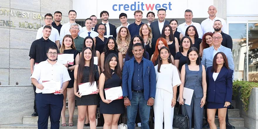 Creditwest Bank'ın staj programlarının 14'üncü dönemi tamamlandı
