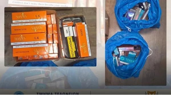 Lefkoşa’daki ev kaçak tütün deposuna çevrildi: 72 bin 200 sigara ele geçirildi