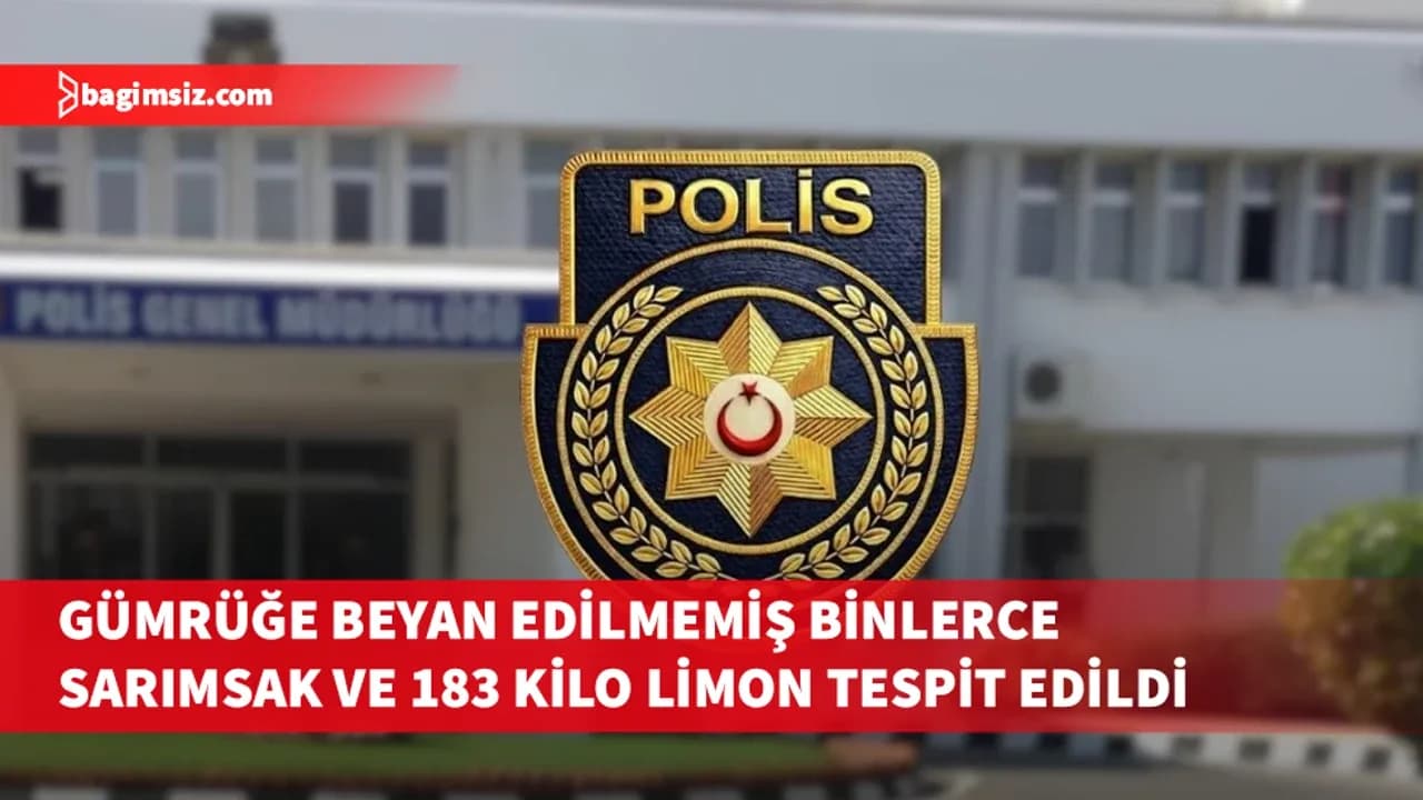 Gümrüğe beyan edilmemiş 4 bin 775 baş sarımsak ve 183 kilo limon ele geçirildi