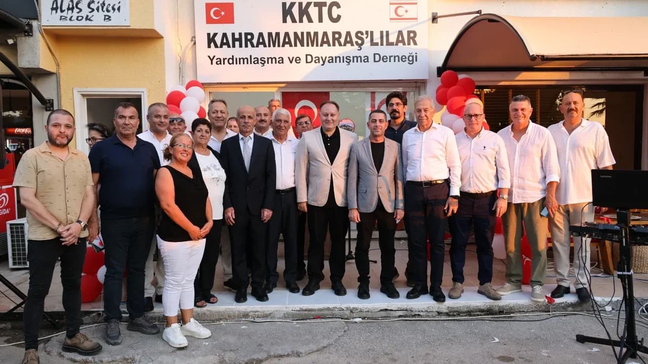 Öztürkler, Kahramanmaraşlılar Derneği Güzelyurt Şubesi’nin açılışına katıldı