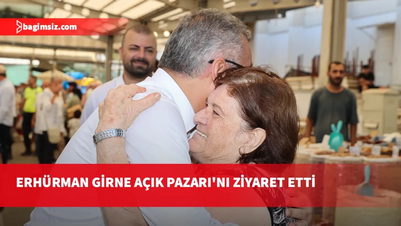 Cumhurbaşkanı Tufan Erhürman, Girne Açık Pazarı ziyaret etti
