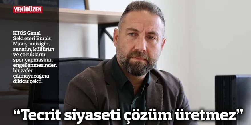 “Tecrit siyaseti çözüm üretmez”