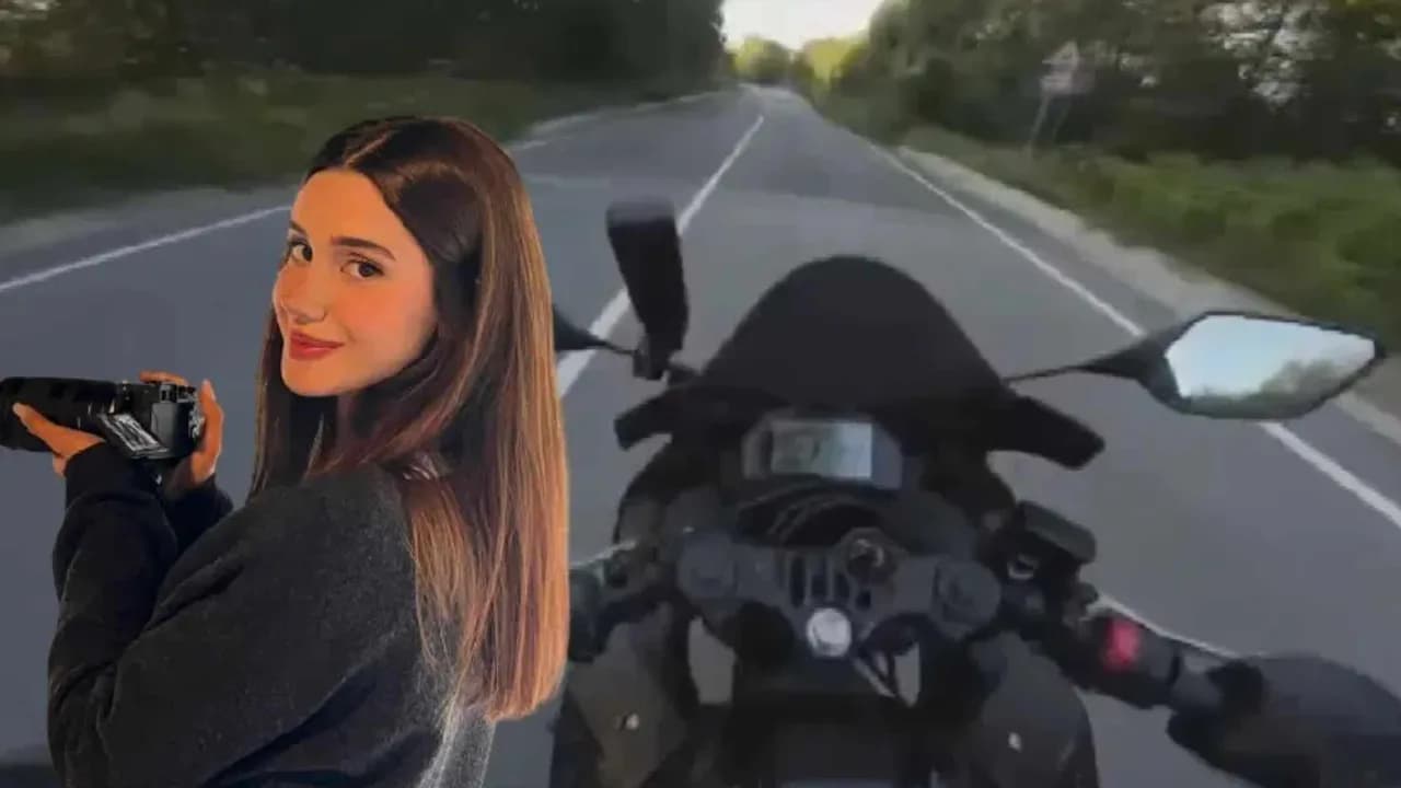 Ceyda Yakova’nın hayatını kaybettiği motosiklet kazası kask kamerasına saniye saniye yansıdı