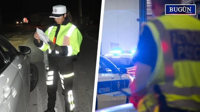 Kıbrıs’ın iki yanında asayiş ve trafik denetimi: 15 tutuklama, 73 araç trafikten men