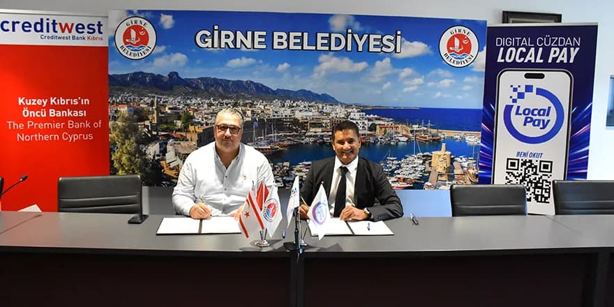 Girne Belediyesi ve Creditwest Bank’tan dijital ödeme iş birliği