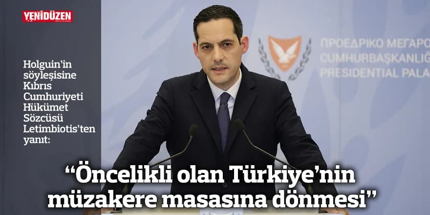 “Öncelikli olan Türkiye’nin müzakere masasına dönmesi"