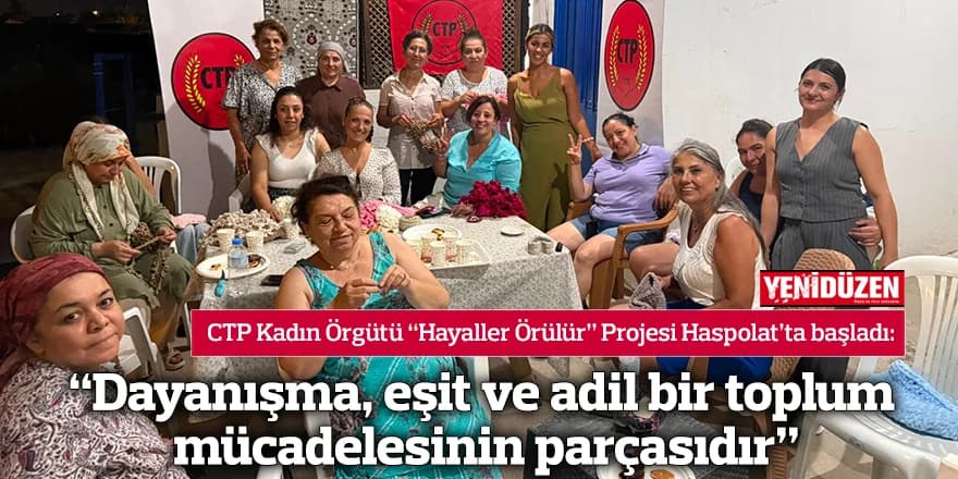 “Dayanışma, eşit ve adil bir toplum mücadelesinin parçasıdır”