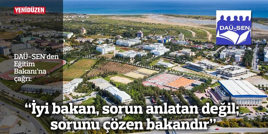 “İyi bakan, sorun anlatan değil; sorunu çözen bakandır”