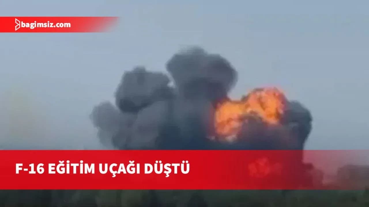 Yalova'da F-16 eğitim uçağı düştü