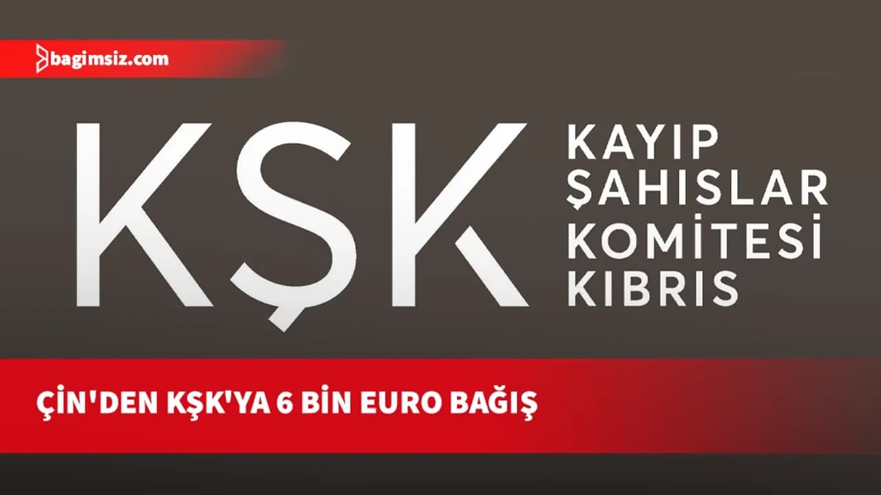 Çin Halk Cumhuriyeti, KŞK’ya 6 bin euro bağışladı