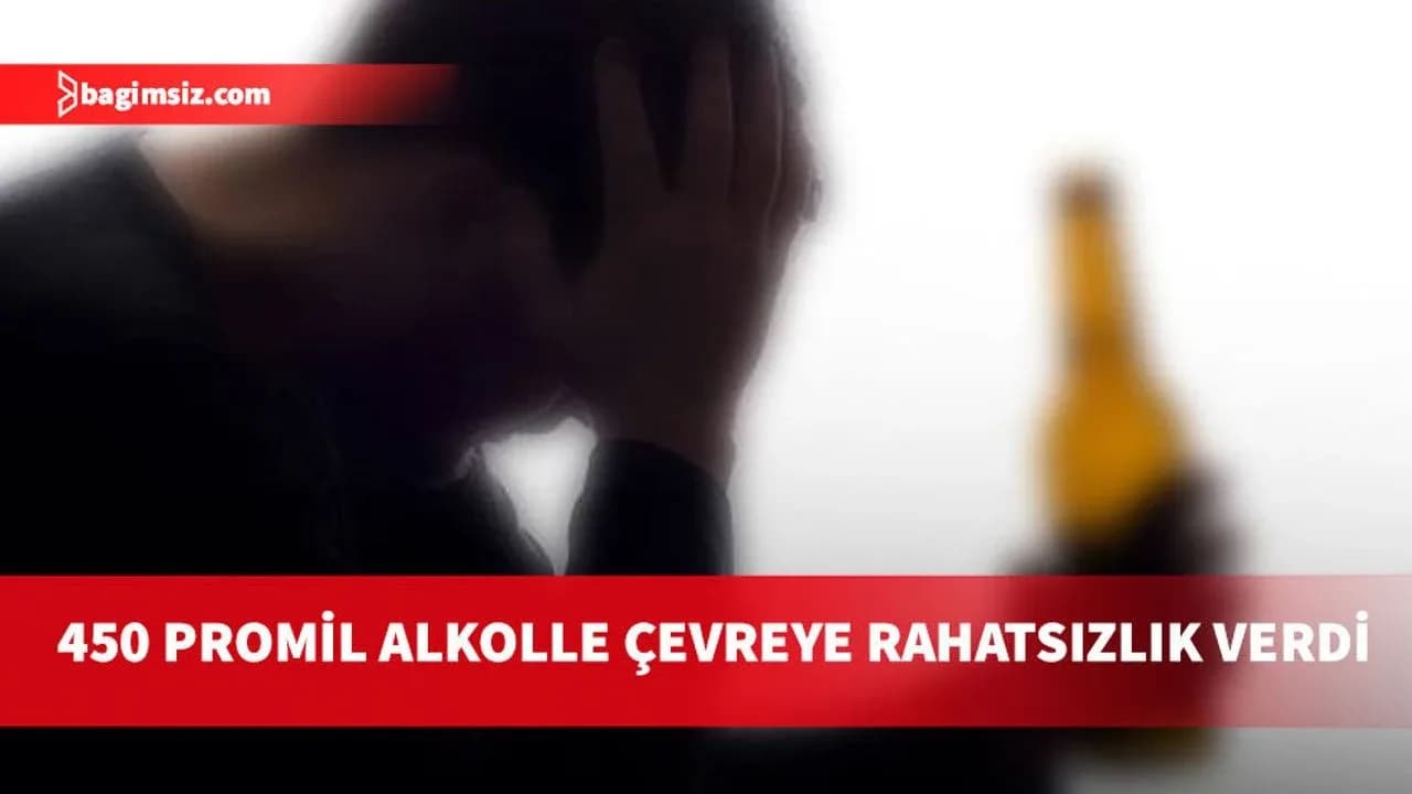 Girne’de 450 promil alkolle çevreye rahatsızlık verdi, tutuklandı