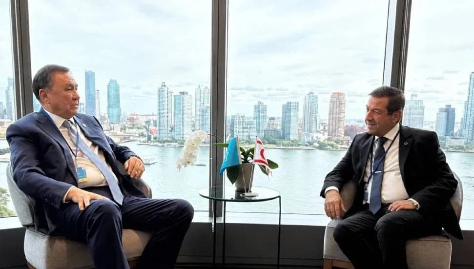 Ertuğruloğlu, Ömüraliyev ile bir araya geldi: KKTC, Türk dünyasının ayrılmaz bir parçası