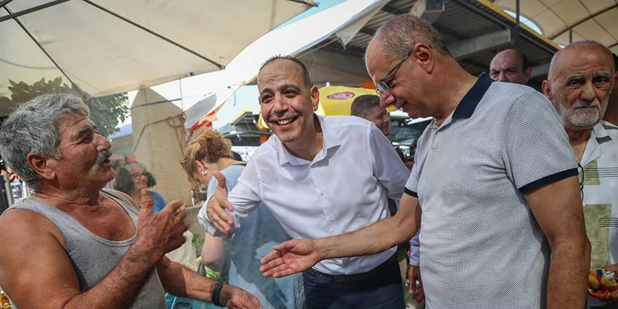 CTP ile TDP Lefkoşa Açık Pazarı’nı ziyaret etti