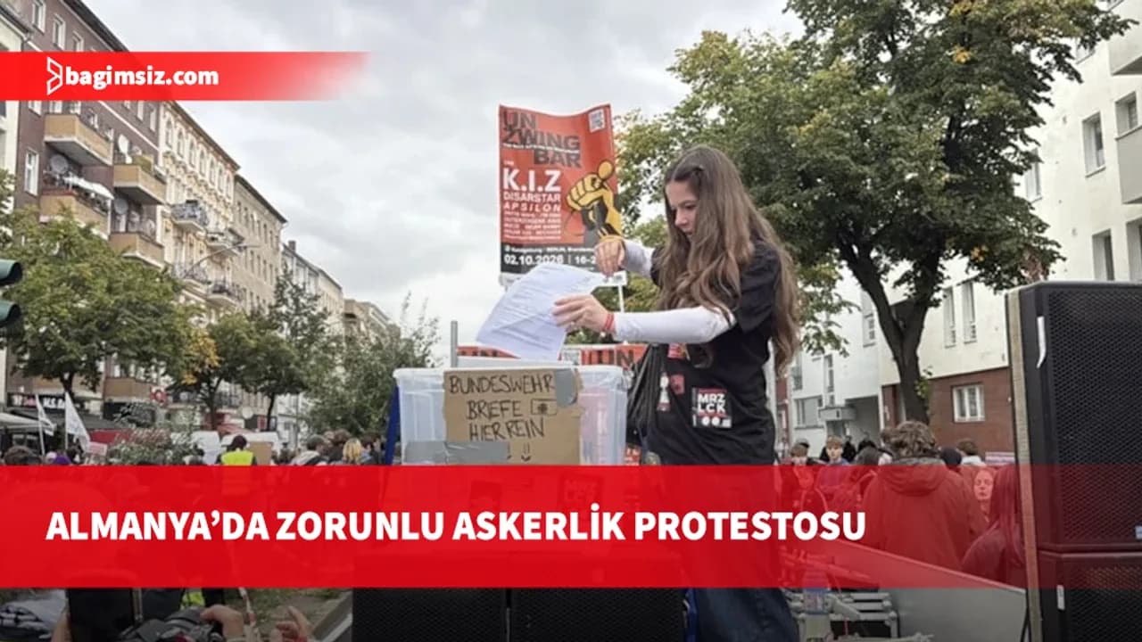 Almanya'da zorunlu askerlik protestosu