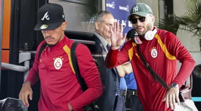 Galatasaray, Sporting maçı için Lizbon’a ulaştı