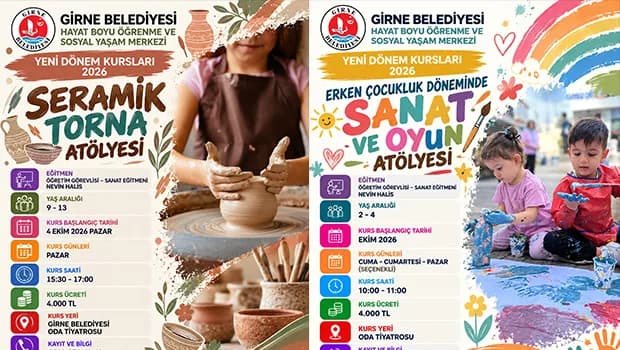 Girne’de yeni dönem kursları başlıyor