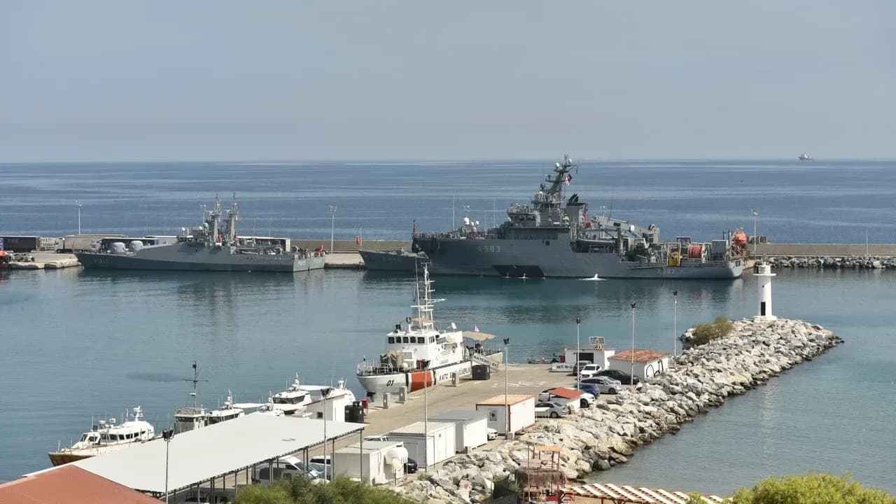 Türkiye’den gelen arama gemisi Girne açıklarındaki çalışmalara katıldı