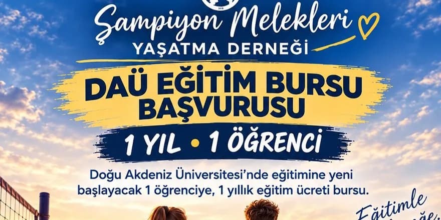 Şampiyon Melekler’den 1 öğrenciye 1 yıllık DAÜ bursu