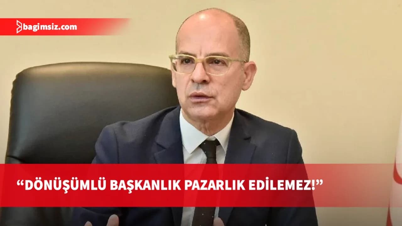 Dana: Dönüşümlü başkanlık ve siyasi eşitlik pazarlık konusu yapılamaz