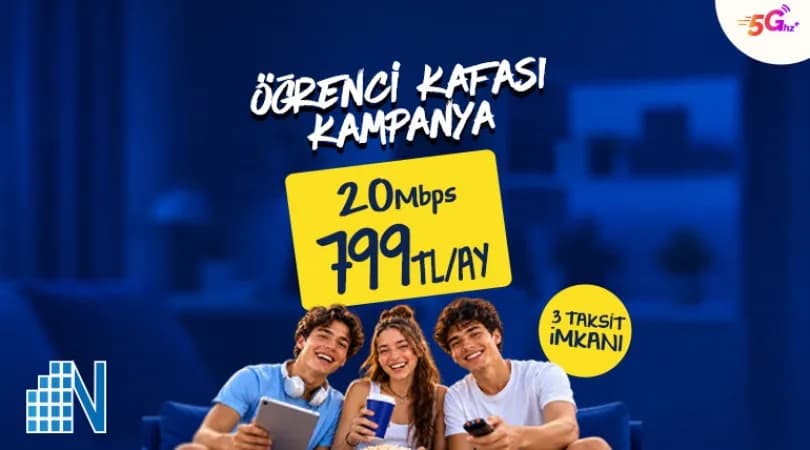 Öğrencilere Özel İnternet Fırsatı Nethouse’ta: 20 Mbps Ayda Sadece 799 TL!