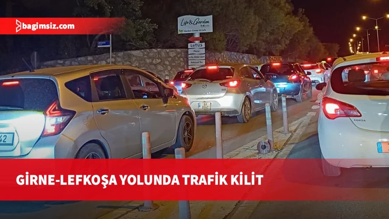 Ölümlü kazanın ardından Girne-Lefkoşa yolunda trafik kilitlendi