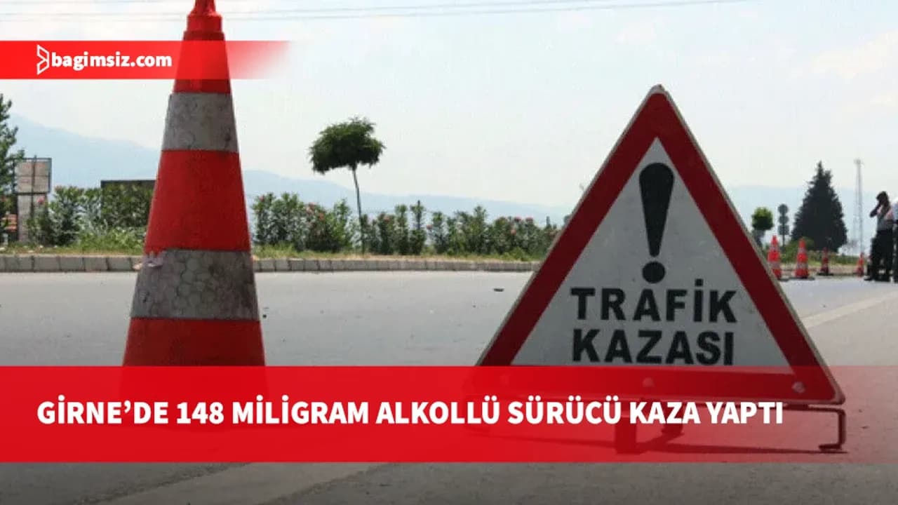 Girne'de alkollü sürücü park halindeki araca çarptı: Yasal işlem başlatıldı!