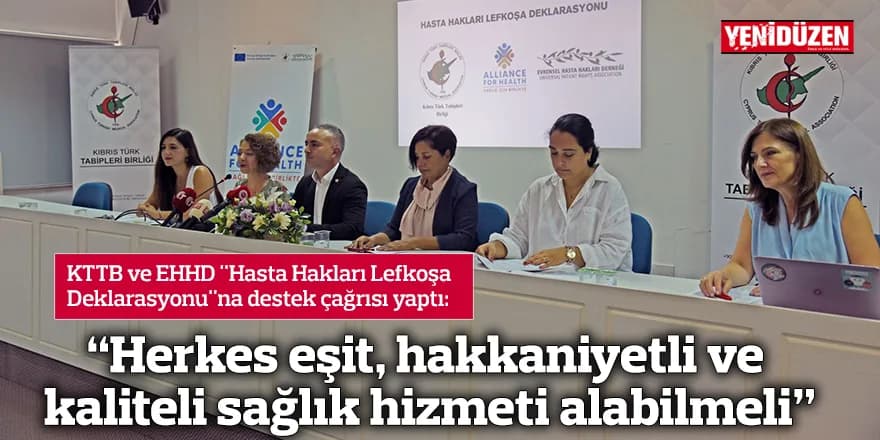 “Herkes eşit, hakkaniyetli ve kaliteli sağlık hizmeti alabilmeli”