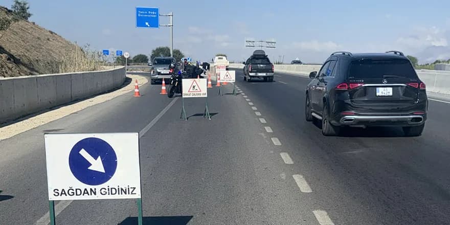 Lefkoşa Kuzey Çevre Yolu’nun bir bölümü trafiğe kapatıldı