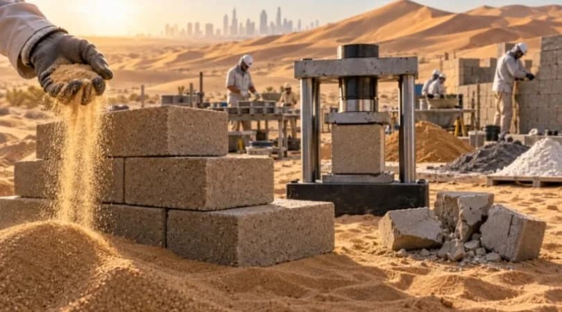 Çöl kumlarını preslediler, tuğla gibi dizdiler: Beton devri bitiyor