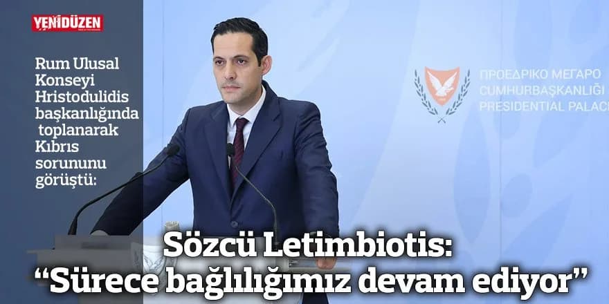Sözcü Letimbiotis: “Sürece bağlılığımız devam ediyor”