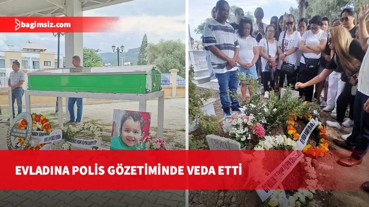 Havuza düşerek ölen 4 yaşındaki Erven son yolculuğuna uğurlandı: Anne polis gözetiminde katıldı