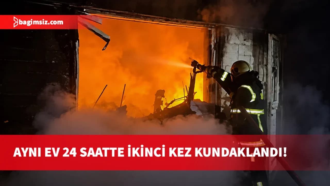 Aynı ev 24 saat içinde ikinci kez ateşe verildi: Bu sefer kim yaptı?