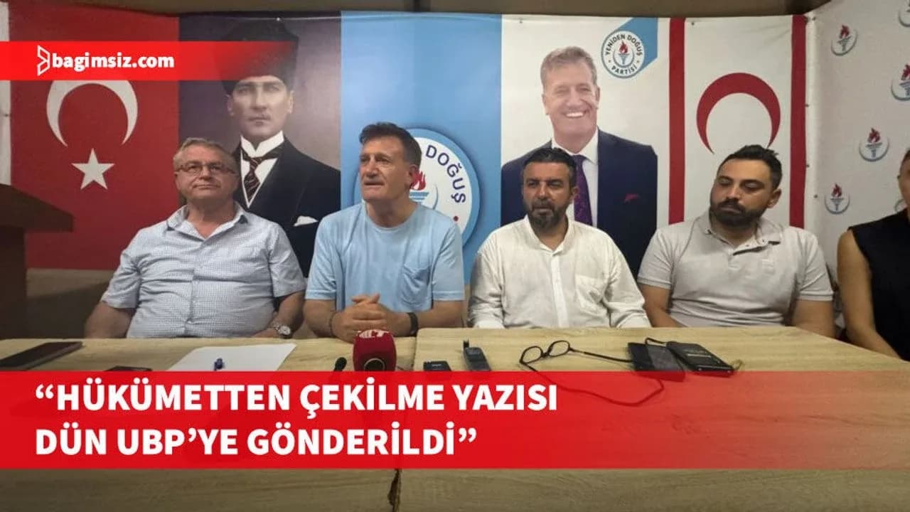 Arıklı: YDP’nin hükümetten çekilme yazısını dün UBP’ye gönderdim