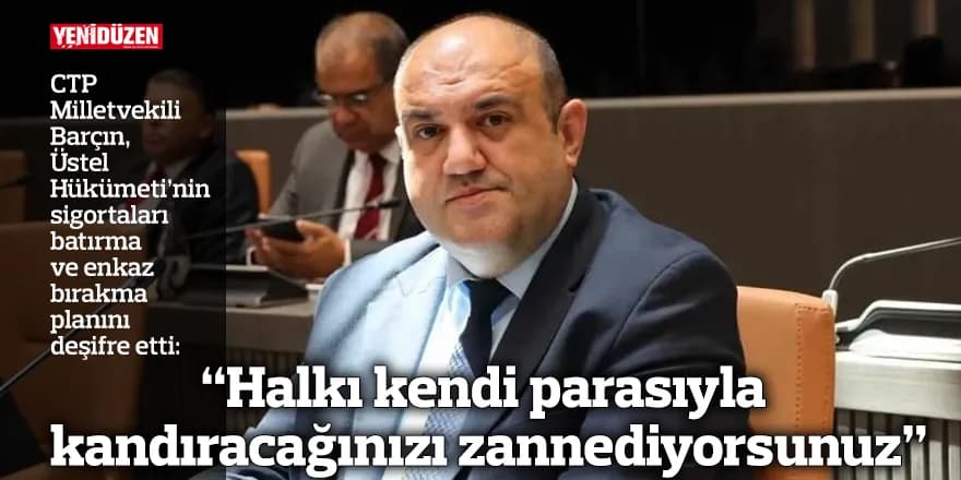 “Halkı kendi parasıyla kandıracağınızı zannediyorsunuz”