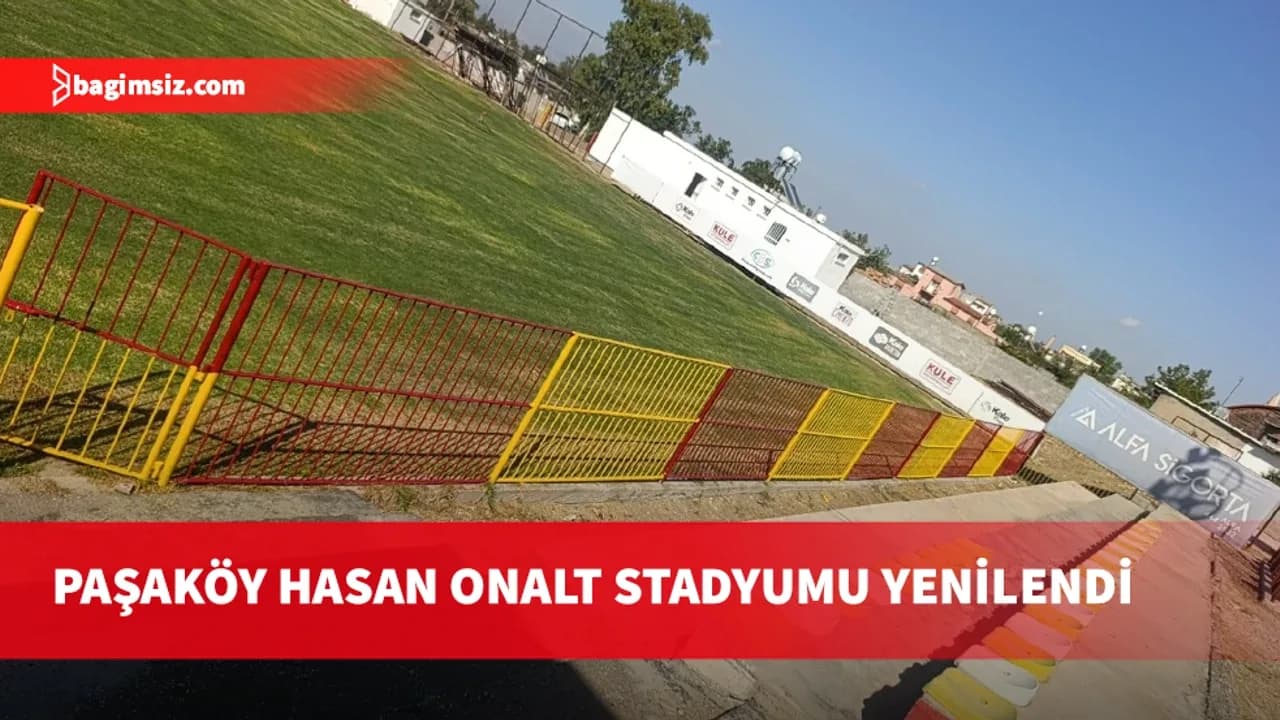 Paşaköy Hasan Onalt Stadyumu bakım-onarım çalışmaları tamamlandı