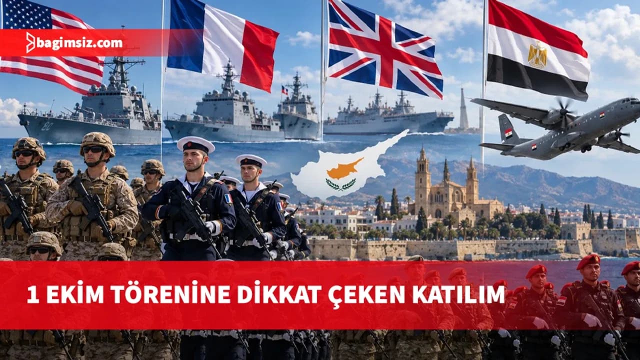 Güney Kıbrıs’ta ABD, İngiltere, Fransa ve Mısır askerleri törende yürüyecek!