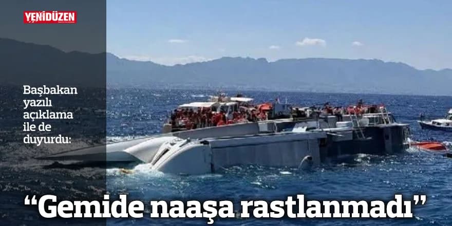 "Gemide naaşa rastlanmadı"