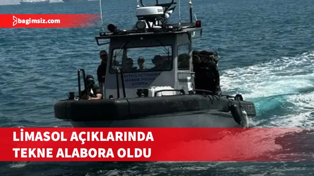 Limasol açıklarında tekne alabora oldu: 21 kişi kurtarıldı