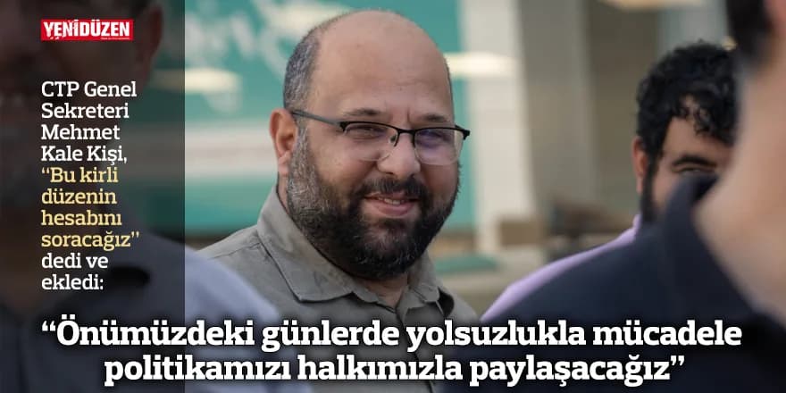 “Önümüzdeki günlerde yolsuzlukla mücadele politikamızı halkımızla paylaşacağız”