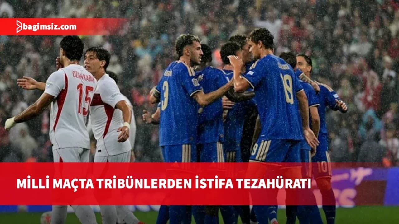 Milli maçta tribünlerden tepki: Montella ve TFF istifa istifa sesleri!
