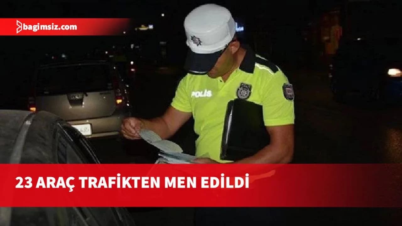 Trafik denetimlerinde 400 sürücü rapor edildi